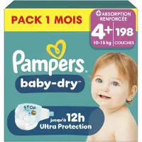 Pampers Baby Dry Gr.4+ Maxi Plus MonatsBox 198 St