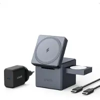 Anker Y1811G11, Drinnen, AC, USB, Kabelloses Aufladen, 1,5 m, Schwarz