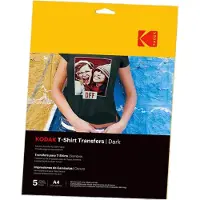 Kodak T-Shirt-Transfers, dunkel, A4, 5 Stück
