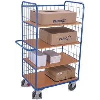 Cordes Etagenwagen hoch mit 3 klappbaren Böden Typ M + EasySTOP