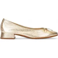 Wonders für Damen. B-9701_5677_7285 Evow 01 Ballerina aus goldfarbenem Leder (39), 3 bis 5 cm, Keine, Lässig, Klassisch