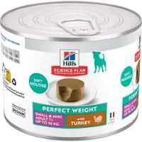 Hill's Pet Nutrition Adult Perfect Weight Small & Mini Mousse mit Truthahn Hunde-Nassfutter