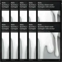 Abib Gummy Sheet Mask Kollagen-Milch-Sticker – Kollagen &amp; Feuchtigkeit (27ml x 10 Stück)