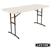 Lifetime 80834 | Kunststoff Klapptisch für Garten, Events und Buffet - Weß