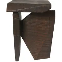 Ferm Living Silva Piece Beistelltisch Mangoholz dunkel - , Holz, Holz