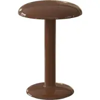 Flos Gustave Portable Tischleuchte Lacquered Brown - Flos , Gustave, dimmbar, Braun / Rost, für Terrasse, Metall, Design