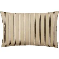 Ferm Living - Twill Kissen, 40 x 60 cm, kaschmir / schwarz