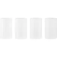 Ferm Living Wasserglas Ripple Frosted 140 ml (4er-Set)