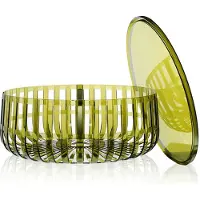 Kartell Panier Container dunkelgrün transparent 08860X5