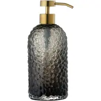 AYTM Arura Seifenspender Small Black/Gold - , Gold / Messing, für Badezimmer, Glas