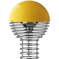 Verpan Design Tischlampe Wire, dimmbar, chrom / silber, für Wohn- / Esszimmer, Edelstahl, Design, Tischlampe