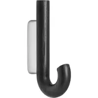 Gejst Hook Kleiderhaken Mini Schwarz Eiche/Chrom - , Holz, Metall