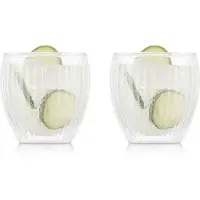 Bodum Glas Pavina Small Transparent 200 ml (Set von 2 Stück)