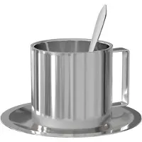Nichba-Design - Kaffeeset Americano, Edelstahl (3-tlg.)