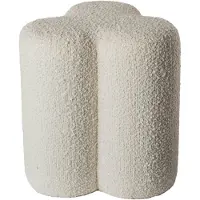 Pols Potten Hocker Clover Bouclé Ecru