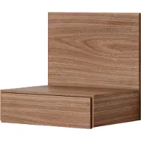 New Works Tana Wall Mounted Nightstand Walnut - , Holz, Holz