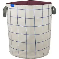 Mette Ditmer - Mesh Wäschekorb, H 50 cm, cobalt / sand