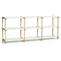 HAY - Woody Low Sideboard, Eiche geseift / almond white