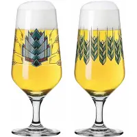 Ritzenhoff Bierglas "Pilsgläser mit Motiv Brauchzeit 374 ml 2er Set transparent"