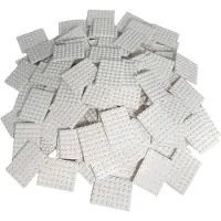LEGO 50 Stück Bauplatten, 6x8, Weiß