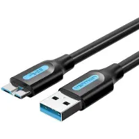 Vention COPBD, 0,5 m, USB A, Micro-USB B, USB 2.0, Schwarz