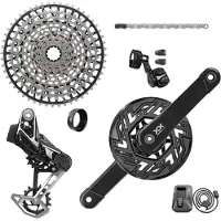 Sram Vollständige Gruppe Fahrrad XX Brose Isis AXS T-type Clip-on 165 10/52