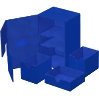 Ultimate Guard Twin Flip'n'Tray 160+ XenoSkin Monocolor Bleu