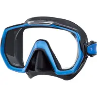 Tusa Freedom ELITE - Einglasmaske mit großem Sichtfeld, Farbe:schwarz/blau