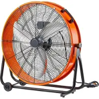 StarTech.com Trommelventilator 24 Zoll - Hochgeschwindigkeits-Industriedesign - 3 Geschwindigkeiten - 8600CFM - Ideal für Lagerumgebungen