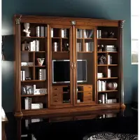 AEA Schrank Vitrine Holz Wohnzimmer Möbel tv Schrankwände Design Wohnwand Vitrinen