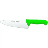 Arcos Kochmesser Farbe - Prof 290721 aus Nitrum-Edelstahl und mango ergonomisches grünes Polypropylen und 20 cm Klinge, Vitrine