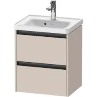 Duravit Waschtischunterschrank Ketho.2 48,4x37,5x54,9cm, 2 SBK, wandhängend, Tau ma