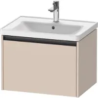 Duravit Ketho.2 Wastafelonderkast 63,4x45,5x44 cm Mat Taupe