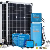 Offgridtec Mobil VeCore S 100W 1280Wh Wohnmobil Solaranlage inkl. MultiPlus12/800/35 Wechselrichter Laderegler - weiß