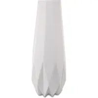 Goebel Dekovase "Vase Polygono Star 41 cm weiß", weiß, B:14,5cm H:41cm T:14,5cm Ø:14,5cm, Vasen, Dekovase, Abwischbar