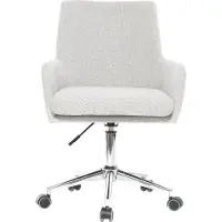 Miliboo - Design-Bürosessel Stoff Grau SHANA