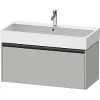 Duravit Ketho.2 Wastafelonderkast 98,4x46x44 cm Mat Betongrijs