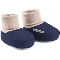 Hofbrucker Baby Wollwalk Schuhe Elias in Marineblau | Gr.: onesize
