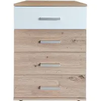 HTI Nachtschrank Nina mit 4 Schubladen