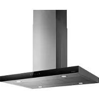 Elica Inselhaube Joy Island Edelstahl + Schwarzglas 90 cm