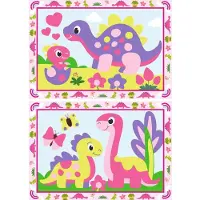 Ravensburger CreArt - Malen nach Zahlen - Bunte Dinos