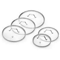 ONYX Cookware GLASDECKEL-SET 20/24/26/28/30 CM – 5-TEILIG