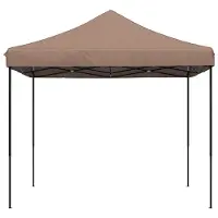 vidaXL Party-Zelt Braun 292 x 292 x 315 cm Oxford-Stoff