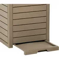 vidaXL Outdoor-Mülltonne Hellbraun 41x41x86 cm Polypropylen