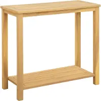 vidaXL Gartenkonsole Tisch Helles Akazienholz 80 x 35 x 75 cm