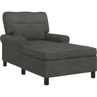 vidaXL Lounge-Liege mit Kissen Schwarz 91 x 157 x 91 cm Kunstleder