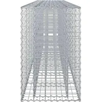 vidaXL Gabionen-Hochbeet 2 stk. 330 x 50 x 80 cm Verzinkter Stahl