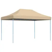 vidaXL Party-Zelt Beige 279 x 410 x 315 cm Oxford-Stoff