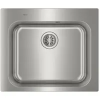 Teka Universe 60 T-XP 1B MAX, Unterbauspüle, Quadratisch, Edelstahl, Edelstahl, 1 Becken, Quadratisch