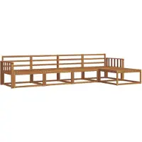 vidaXL Outdoor-Sofagarnitur 5 stk. Natur Massivholz Akazie